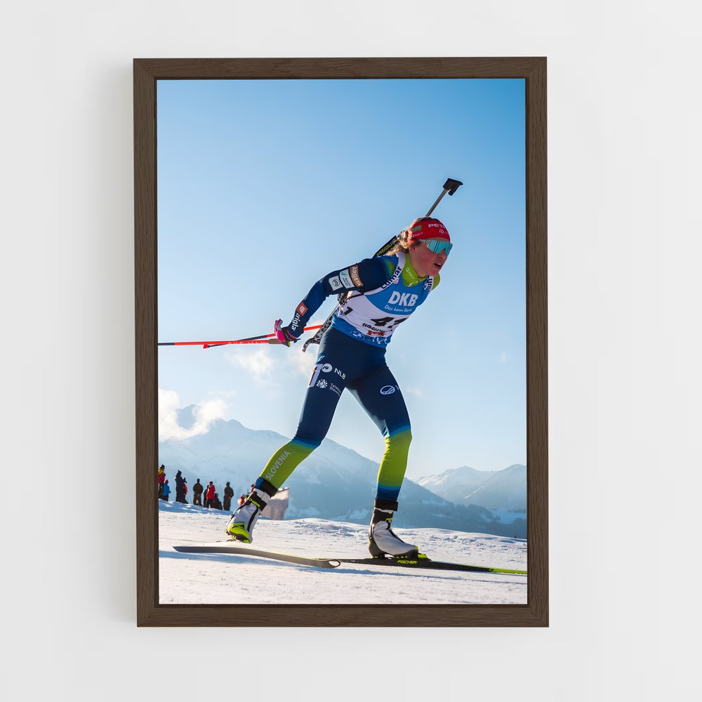 Poster Ski au Soleil – affiche Biathlon (vue 5)